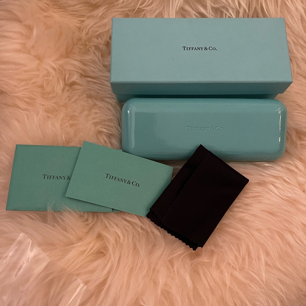 Tiffany & Co. Blue Glasses Case Set. Full set - Picture 2 of 4